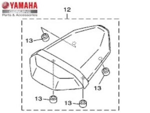 MT07 TANDEM SEAT ASSY